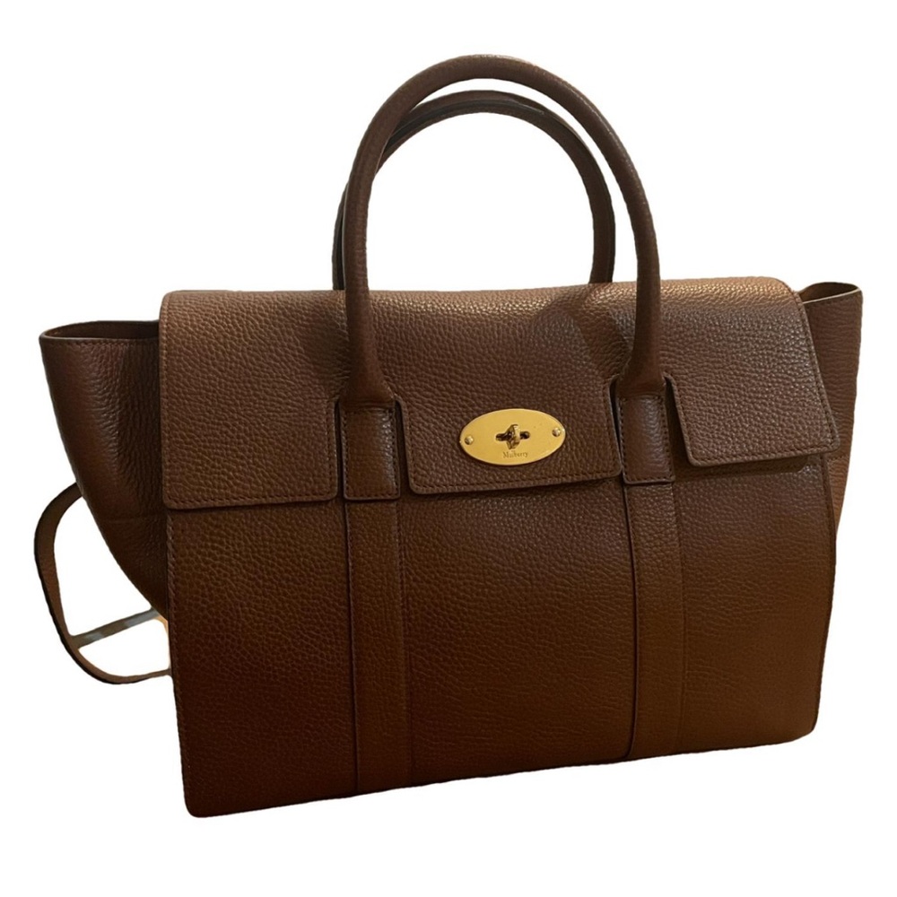 Mulberry Bayswater with Grain Oak Leather Large Bag